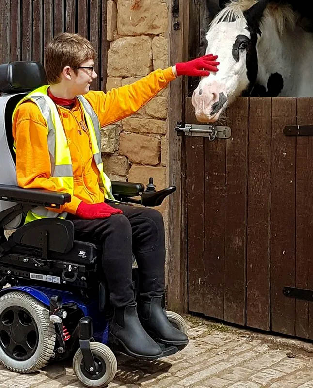 Coloured Cob provides Disabled and Inclusive Riding Lessons